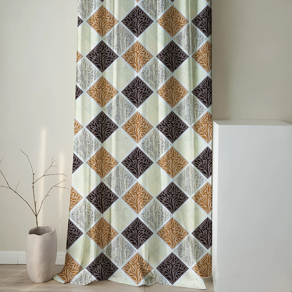 Smart Print 5Ft Window Curtain (Pack of 1, 150cm X 115 cm)