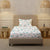 London Collection Cotton Flat Bedsheet- Blue