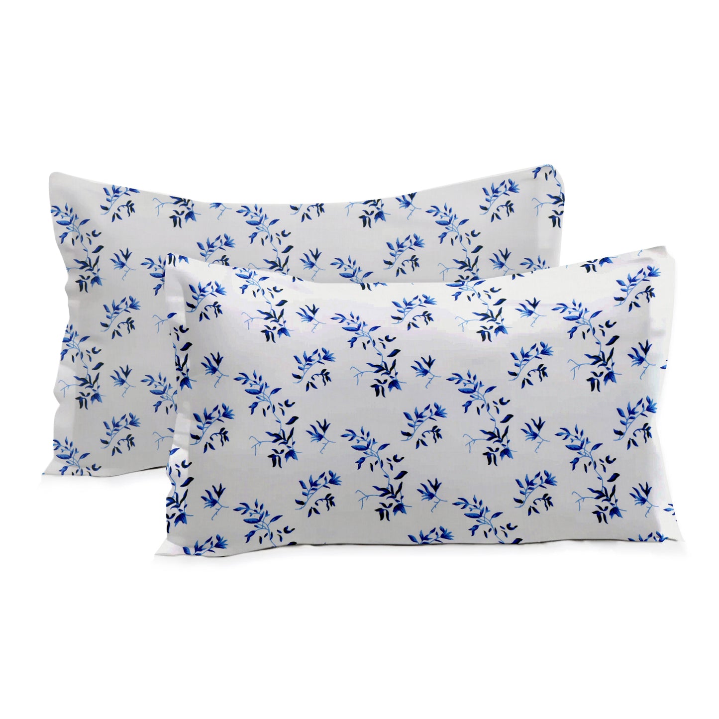 New York Collection Cotton Flat Bedsheet- Blue