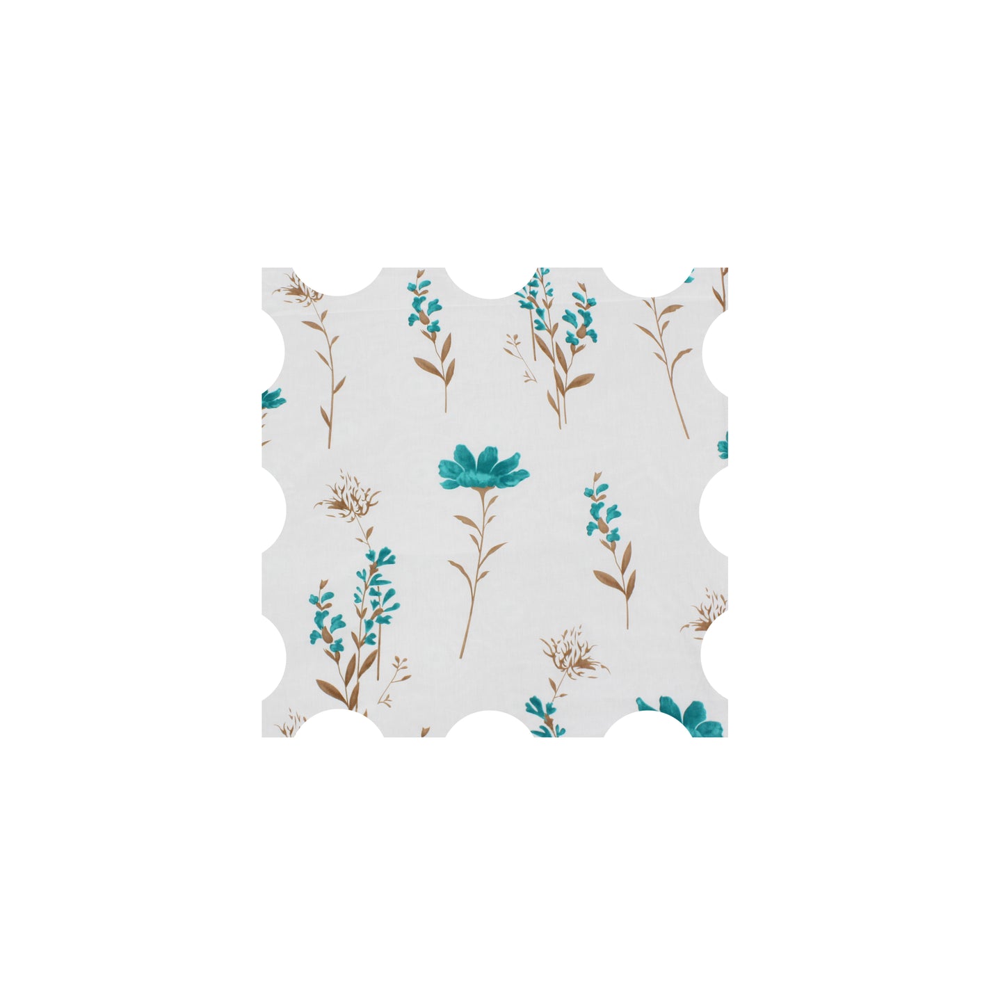 London Collection Cotton Flat Bedsheet- Blue