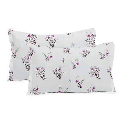 London Collection Cotton Flat Bedsheet- Pink