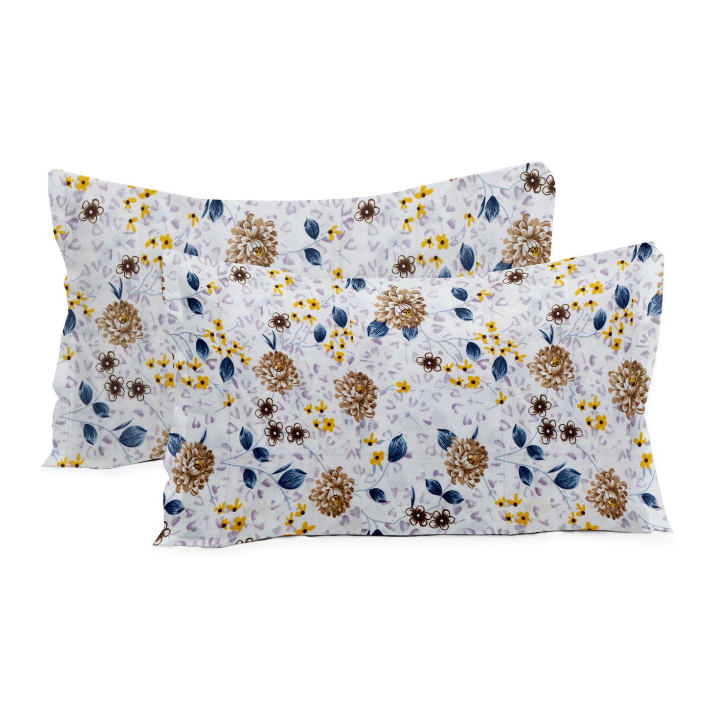 London Collection Cotton Flat Bedsheet- Mustard