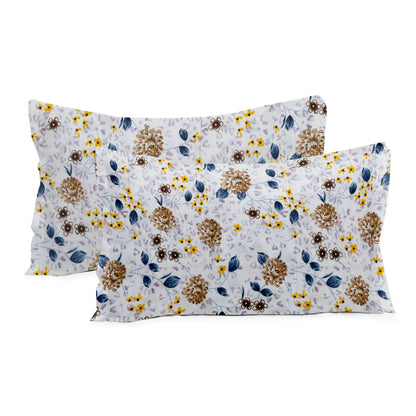 London Collection Cotton Flat Bedsheet- Mustard