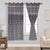 Berlin Collection Pannel Curtain Floral Print For Window/Door/Long Door - Coffee (Pack Of 1)