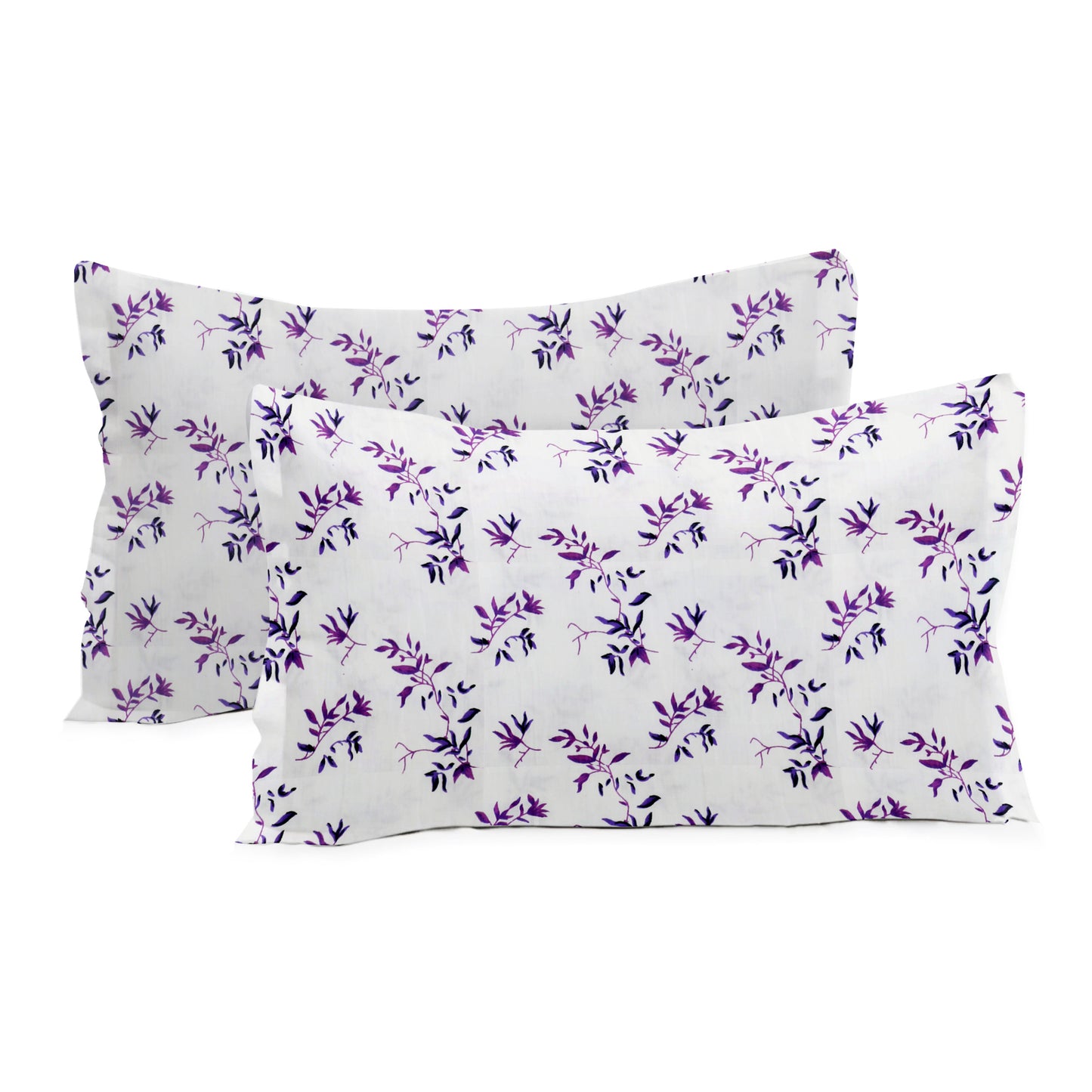 New York Collection Cotton Flat Bedsheet- Purple