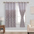 Berlin Collection Pannel Curtain Geometric Print For Window/Door/Long Door - Onion (Pack Of 1)