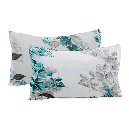 London Collection Cotton Flat Bedsheet- Aqua