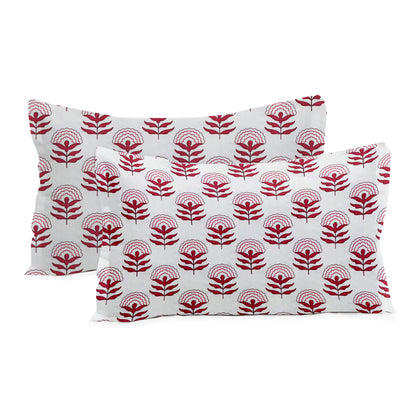 New York Collection Cotton Flat Bedsheet- Pink