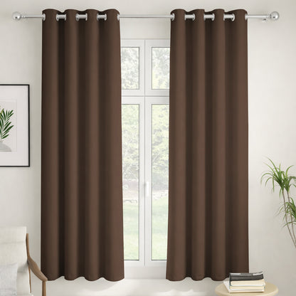 Paris Collection Blackout Curtain Window/Door/Long Door- Coffee (Pack of 1)