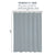 Monaco Collection Waterproof Bathroom Curtain – Grey color Shower Curtain.