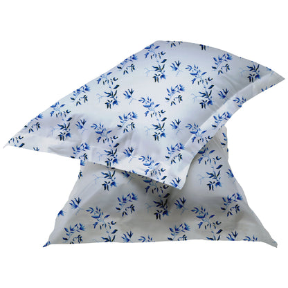 New York Collection Cotton Flat Bedsheet- Blue