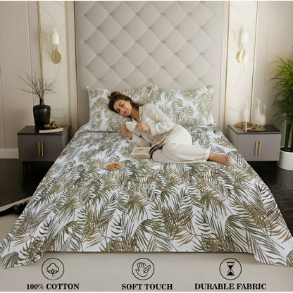 London Collection Cotton Flat Bedsheet- Coffee