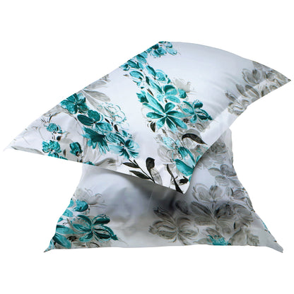London Collection Cotton Flat Bedsheet- Aqua