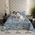 London Collection Cotton Flat Bedsheet- Blue