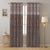 Berlin Collection Pannel Curtain Floral Print For Window/Door/Long Door - Coffee (Pack Of 1)