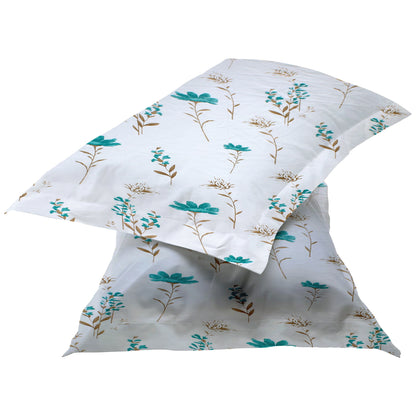 London Collection Cotton Flat Bedsheet- Blue