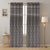 Berlin Collection Pannel Curtain Floral Print For Window/Door/Long Door - Coffee (Pack Of 1)