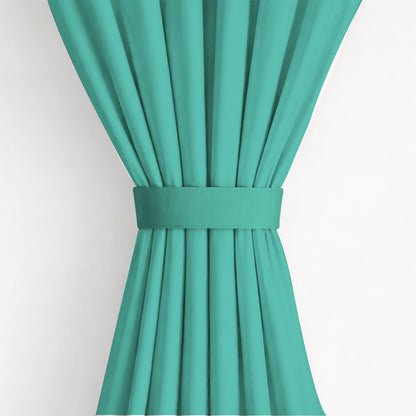 Paris Collection Blackout Curtain Window/Door/Long Door - Aqua (Pack of 1)