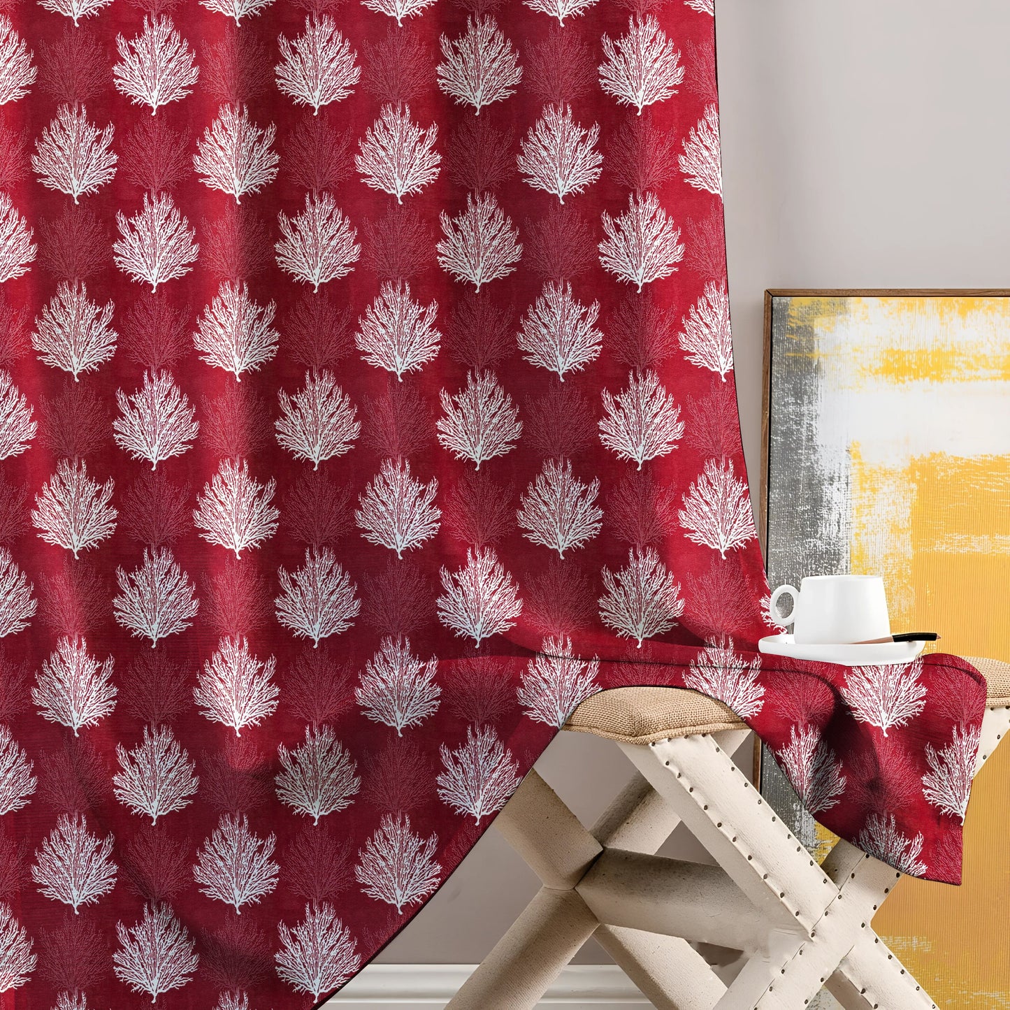 Platinum Print 9Ft Door Curtain (Pack of 1, 274 cm X 115 cm)