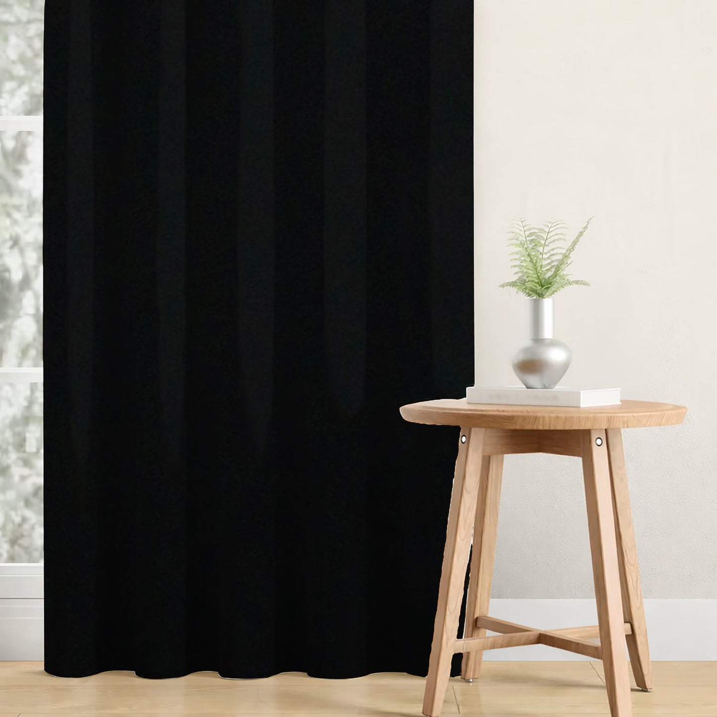 Paris Collection Blackout Curtain Window/Door/Long Door - Green (Pack of 1)