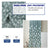 Berlin Collection Pannel Curtain Leaf Print For Window/Door/Long Door - CGreen (Pack Of 1)