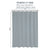 Monaco Collection Waterproof Bathroom Curtain – Grey color Shower Curtain.