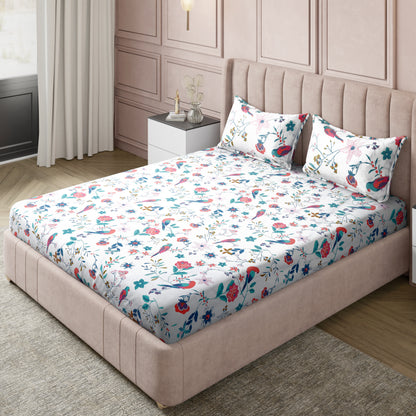 London Collection Cotton Flat Bedsheet- Grey