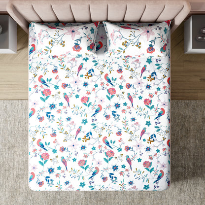 London Collection Cotton Flat Bedsheet- Grey