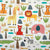 Tokyo Collection Digitalprint-Kids Curtain For Window/Door/Long Door - Design-Elephant (Pack Of 1)