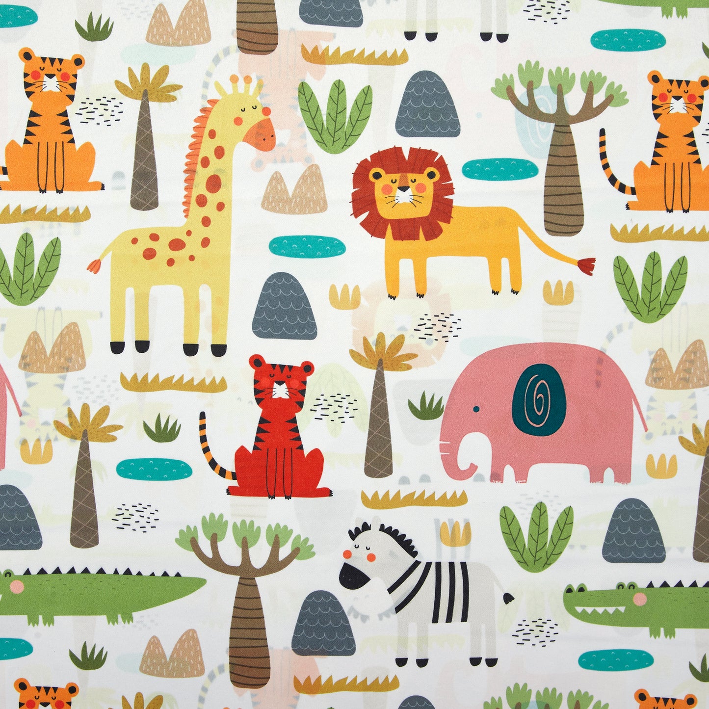 Tokyo Collection Digitalprint-Kids Curtain For Window/Door/Long Door - Design-Elephant (Pack Of 1)