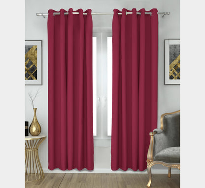 Paris Collection Blackout Curtain - Maroon (Pack of 1)