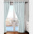 Paris Collection Blackout Curtain Window/Door/Long Door - Light Aqua (Pack of 1)