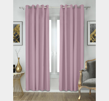 Paris Collection Blackout Curtain Window/Door/Long Door - Light Pink (Pack of 1)