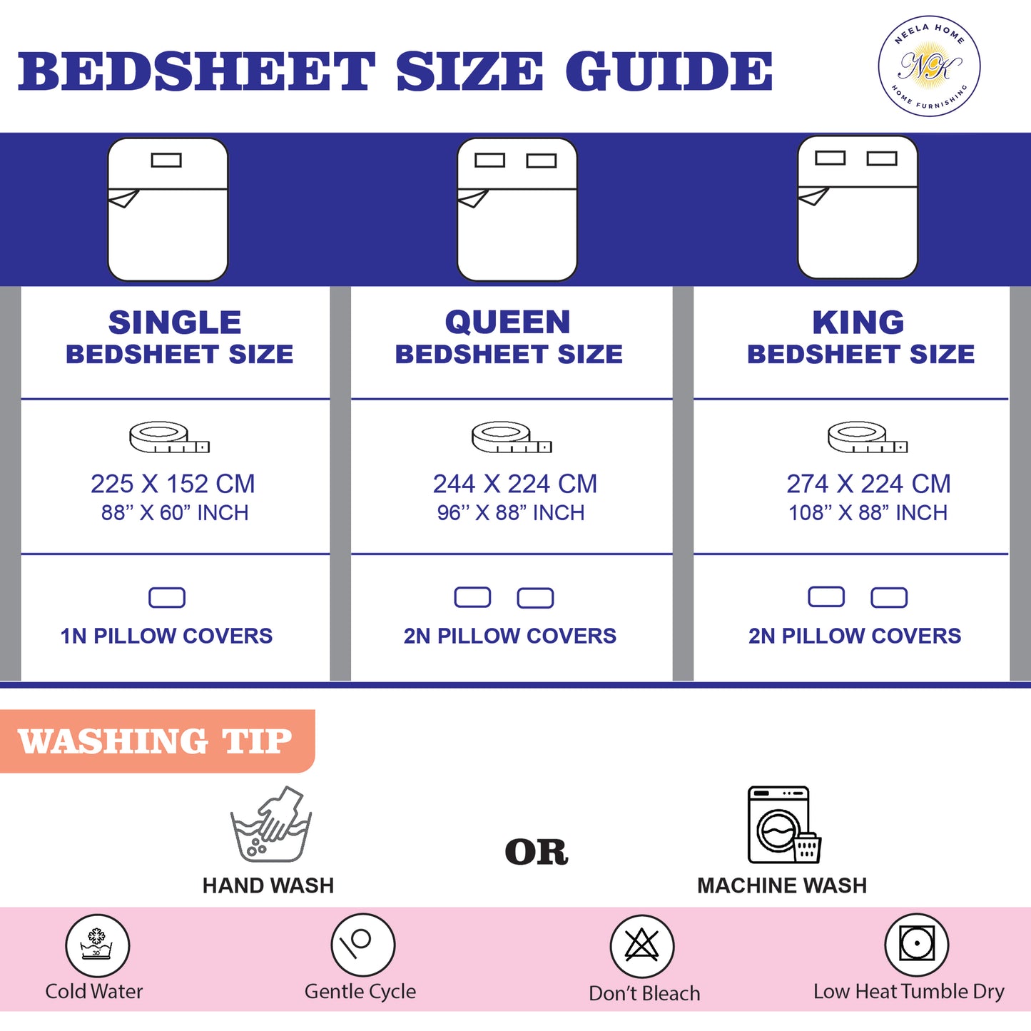 New York Collection Cotton Flat Bedsheet- Light Pink