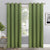 Paris Collection Blackout Curtain Window/Door/Long Door - Green (Pack of 1)