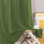 Paris Collection Blackout Curtain Window/Door/Long Door - Green (Pack of 1)