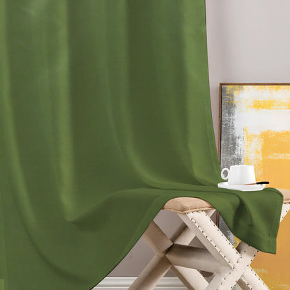 Paris Collection Blackout Curtain Window/Door/Long Door - Green (Pack of 1)