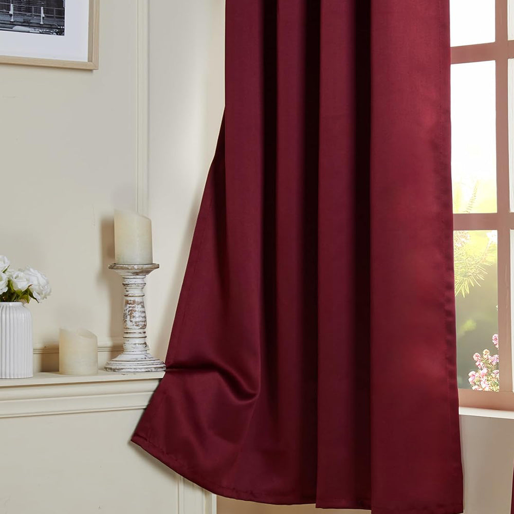 Blackout Collection 7Ft Door Curtain (Pack of 1, 210 cm X 115 cm)
