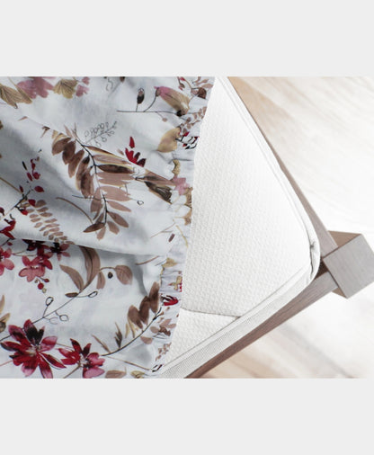 New York Collection 180 TC Fitted Bedsheet- Maroon