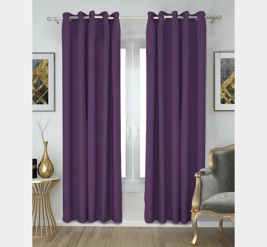 Paris Collection Blackout Curtain - Purple (Pack of 1)