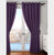 Paris Collection Blackout Curtain Window/Door/Long Door - Purple (Pack of 1)