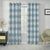 Venice Collection Room Darkening Premium Curtain - Floral Aqua (Pack of 1)