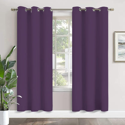 Paris Collection Blackout Curtain Window/Door/Long Door - Purple (Pack of 1)