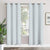 Paris Collection Blackout Curtain Window/Door/Long Door - Light Aqua (Pack of 1)
