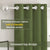 Paris Collection Blackout Curtain Window/Door/Long Door - Green (Pack of 1)