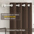 Paris Collection Blackout Curtain Window/Door/Long Door- Coffee (Pack of 1)