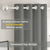 Paris Collection Blackout Curtain Window/Door/Long Door - Grey (Pack of 1)