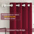 Paris Collection Blackout Curtain Window/Door/Long Door - Maroon (Pack of 1)