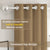 Paris Collection Blackout Curtain Window/Door/Long Door - Gold (Pack of 1)