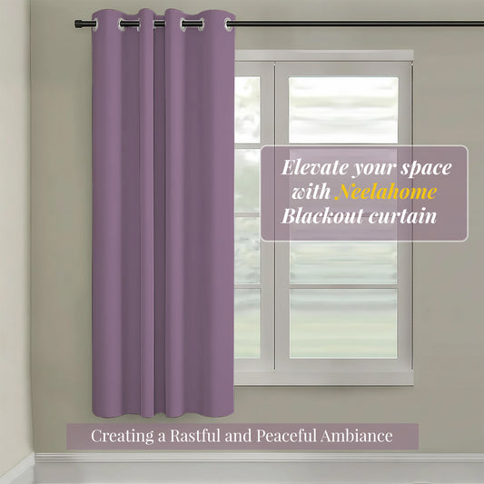 Paris Collection Blackout Curtain Window/Door/Long Door - Light Pink (Pack of 1)